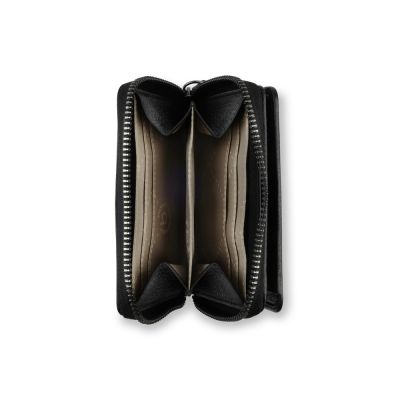 Кошелёк женский BUGATTI Elsa, с защитой данных RFID, чёрный, воловья кожа/полиэстер, 11х2,5х9 см-3