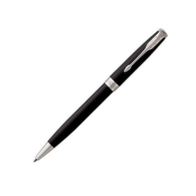 Ручка шариковая Parker Sonnet Core Matte Black CT, черный/серебристый-0