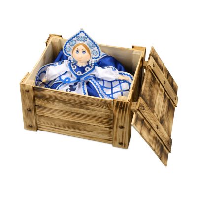 Набор Гжель: кукла на чайник, чайник заварной с росписью-2