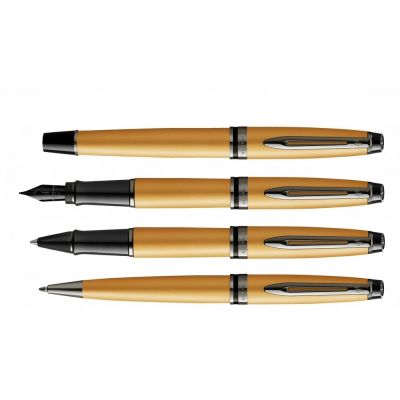 Шариковая ручка Waterman Expert Gold, цвет чернил Mblue,  в подарочной упаковке-6