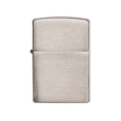 Зажигалка ZIPPO Armor™ c покрытием Brushed Chrome, латунь/сталь, серебристая, матовая, 38x13x57 мм-0