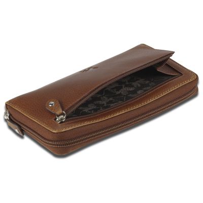 Кошелек Mano Don Montez, натуральная кожа в коньячном цвете, 19 х 10,3 см-5