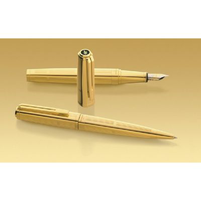 Перьевая ручка Waterman Exception Solid Gold, цвет: Gold (золото),  перо: M, перо: золото 18К-4