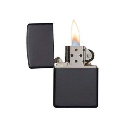 Зажигалка ZIPPO Classic с покрытием Black Matte, латунь/сталь, чёрная, матовая, 38x13x57 мм-3