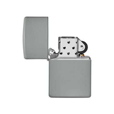 Зажигалка ZIPPO Classic с покрытием Flat Grey, латунь/сталь, серая, глянцевая, 38x13x57 мм-6