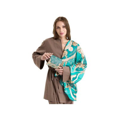 Платок Казань Драгоценная изумрудный-2