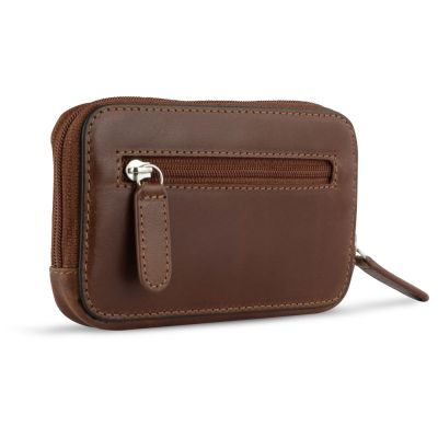 Ключница BUGATTI Nobile, коньячного цвета, воловья кожа/полиэстер, 11,5х1,5х7 см-4