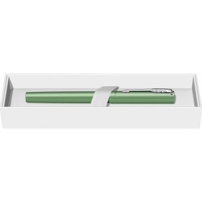 Ручка-роллер Parker Vector XL Green CT, цвет чернил black, стержень: F, в подарочной упаковке.-11