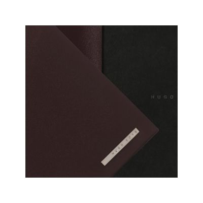 Обложка для блокнота А7 Essential. Hugo Boss, бургунди-1