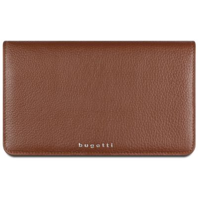 Кошелёк женский BUGATTI Lady Top, коньячный, натуральная воловья кожа, 19,5х2х11,2 см-1