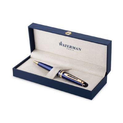 Шариковая ручка Waterman Expert Blue Lacquer GT, цвет чернил: синий М-1