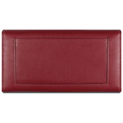 Кошелёк женский BUGATTI Lady Top, красный, натуральная воловья кожа, 20х2,5х10,5 см-5