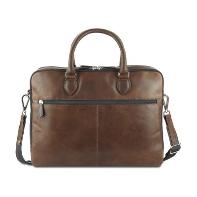 Сумка Mano Don Valentino, натуральная кожа в коричневом цвете, 41,5 х 31 х 10 см-1