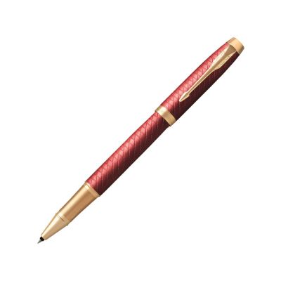 Ручка роллер Parker IM Premium T318  Red G, стержень: F, цвет чернил: black, в подарочной упаковке.-0