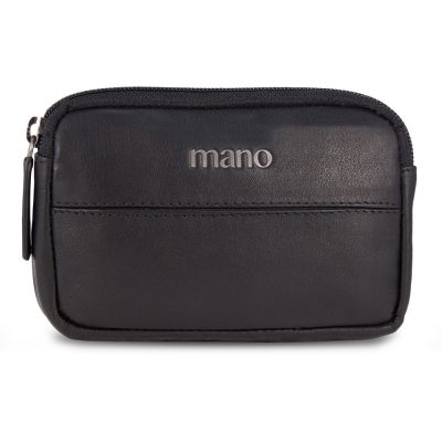 Ключница Mano Don Romeo, с RFID защитой, натуральная кожа в чёрном цвете, 11 х 2 х 7 см-0