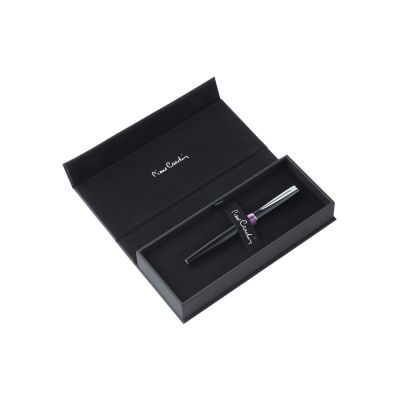 Ручка перьевая Pierre Cardin LIBRA с колпачком, черный/фиолетовый/серебро-7