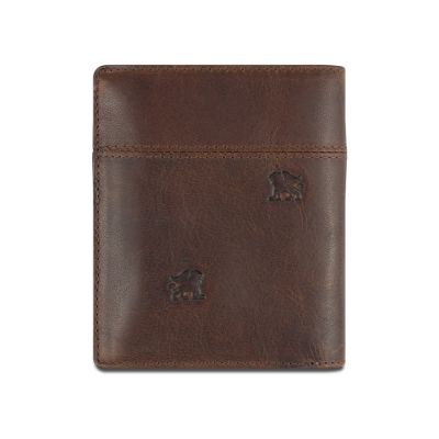 Бумажник Mano Don Leon, натуральная кожа в коричневом цвете, 9,7 х 11,7 см-1