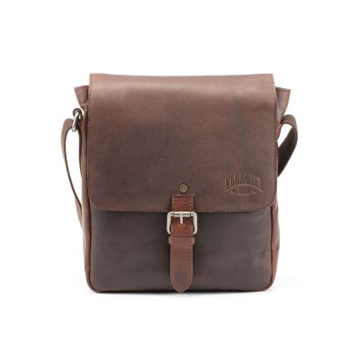 Сумка через плечо KLONDIKE DIGGER Erin, натуральная кожа цвета коньяк, 32 x 28 x 8 см-1