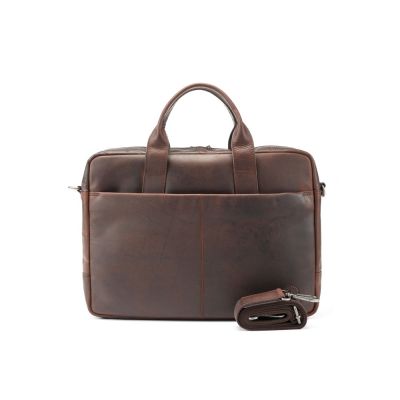 Сумка KLONDIKE DIGGER Mavis, натуральная кожа цвета коньяк, 32 x 40 x 8 см-4