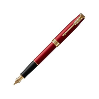 Перьевая ручка Parker Sonnet Red GT Intense, перо: F, цвет чернил: black, в подарочной упаковке-0