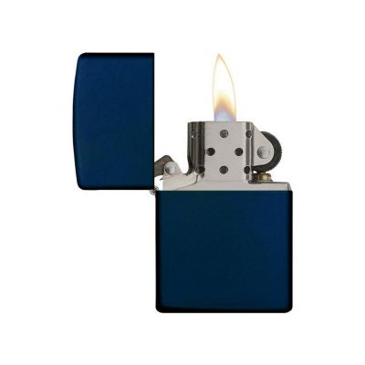 Зажигалка ZIPPO Classic с покрытием Navy Matte, латунь/сталь, синяя, матовая, 38x13x57 мм-3