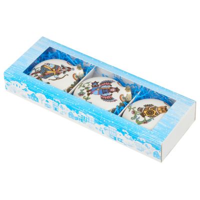Набор новогодних игрушек, 3 шт-4