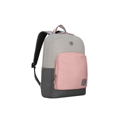 Рюкзак WENGER NEXT Crango 16, серый/розовый, переработанный ПЭТ/Полиэстер, 33х22х46 см, 27 л.-1
