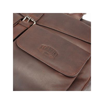 Сумка KLONDIKE DIGGER Carl, натуральная кожа цвета коньяк, 42 x 30 x 9 см-3