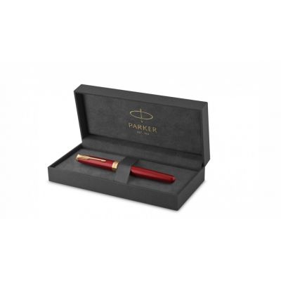 Перьевая ручка Parker Sonnet , Lacquer Intense Red GT, перо: F, цвет чернил: black, в подарочной упаковке-1