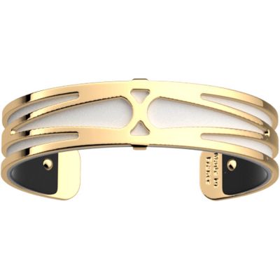 Браслет-бэнгл из латуни с гальваническим покрытием жёлтым золотом, 14мм-4