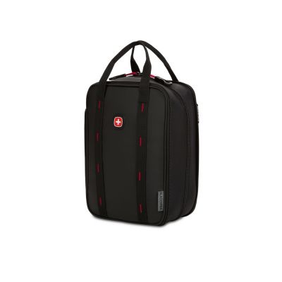 Термосумка для ланча SWISSGEAR, прорезиненный полиэстер 600D, черный/красный, 23х15х10 см, 3,5 л-0