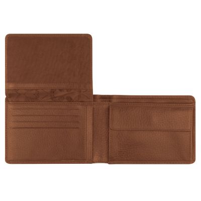 Бумажник Mano Don Montez, натуральная кожа в коньячном цвете, 12,8 х 9 см-4