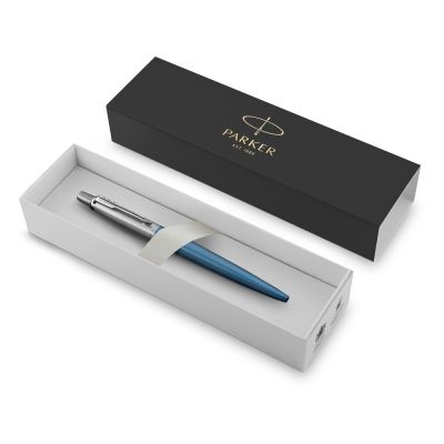 Шариковая ручка Parker Jotter Essential, Waterloo Blue CT, стержень: Mblue-1