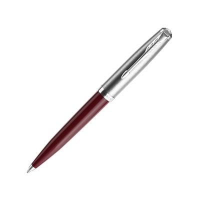 Шариковая ручка Parker 51 CORE BURGUNDY CT, стержень: M, цвет чернил: black, в подарочной упаковке.-0