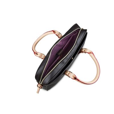 Портфель женский BUGATTI Ella 15'', тёмно-коричневый, полиуретан, 38х6х27,5 см-2