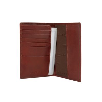 Бумажник для документов Cross Vachetta New Brandy, с ручкой Cross, кожа наппа, гладкая, коричневый-4