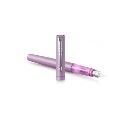 Перьевая ручка Parker Vector  XL Lilac, цвет чернил blue CT, перо: F, в подарочной упаковке.-2