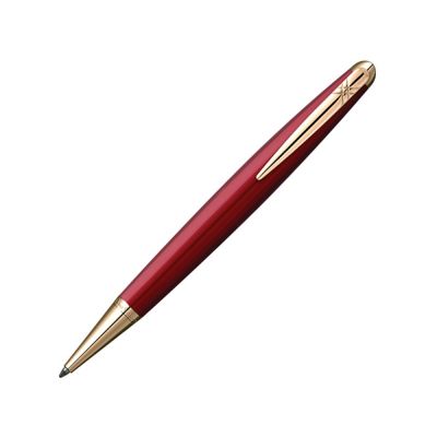 Ручка шариковая Pierre Cardin MAJESTIC с поворотным механизмом, красный/золотой-0