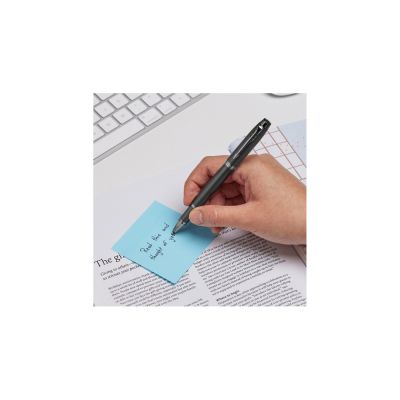 Ручка роллер Parker IM Monochrome Black, стержень:F, цвет чернил: black, в подарочной упаковке.-7