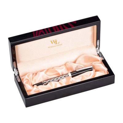 Ручка-роллер William Lloyd, черный/серебристый-1