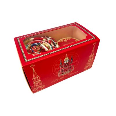 Набор: платок Кремль – Москва и свеча Бархатный пион-2