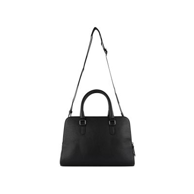 Сумка женская BUGATTI Elsa, чёрная, воловья кожа/полиэстер, 32х13х22 см-7