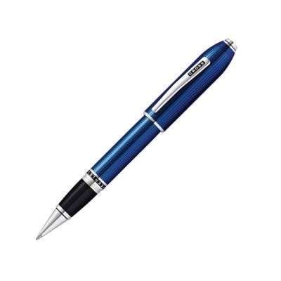 Ручка-роллер Selectip Cross Peerless Translucent Quartz Blue Engraved Lacquer-0