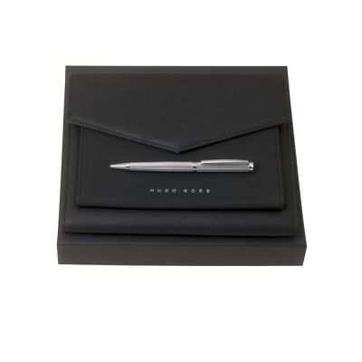 Подарочный набор: конференц-папка А5, ручка шариковая. HUGO BOSS-0