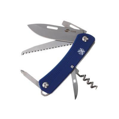 Нож перочинный Stinger, 103 мм, 10 функций, материал рукояти: АБС-пластик (синий)-0