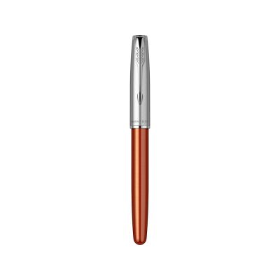 Ручка-роллер Parker Sonnet Essentials Orange SB Steel CT, цвет чернил black,перо: F, в подарочной упаковке.-4