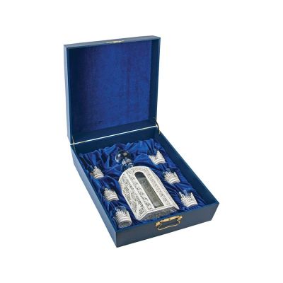 Набор для водки Кремлевский, серебристый-0