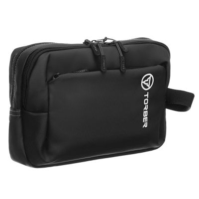 Несессер TORBER Mobi, черный, полиэстер 900D с PU покрытием, 27 х 18 х 6 см-1