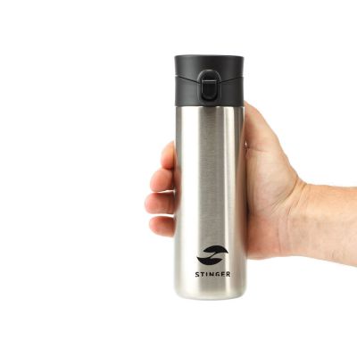 Термокружка Stinger, 0,35 л, сталь/пластик, серебристый, 6,6 x 6,4 x 20,3 см-6
