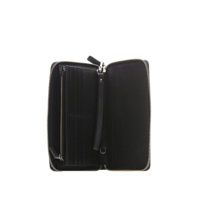 Кошелёк-барсетка BUGATTI Atlanta, на молнии, чёрный, натуральная воловья кожа, 21х2х12 см-6